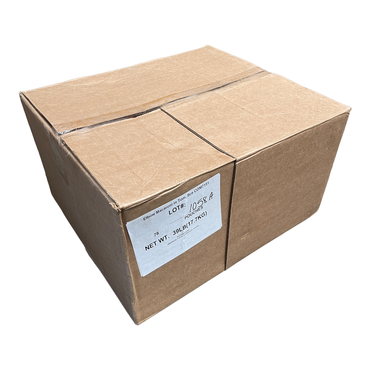 BULK MRE Entree - 72 packs of Elbow Macaroni in Tomato Sauce