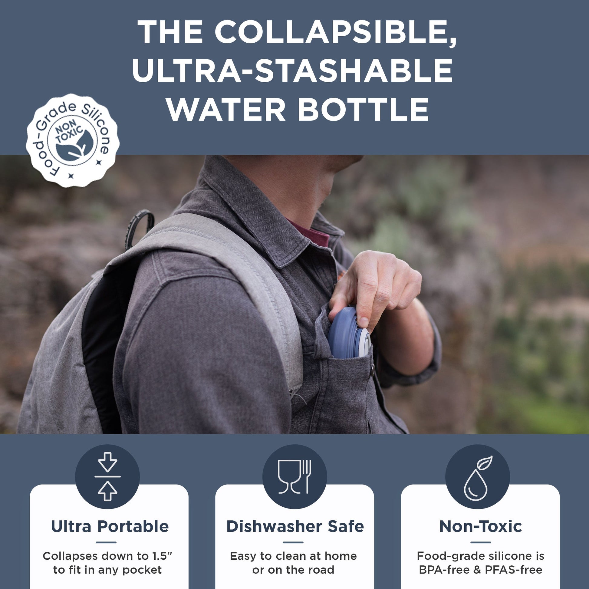 Collapsible Water Bottle | 17oz
