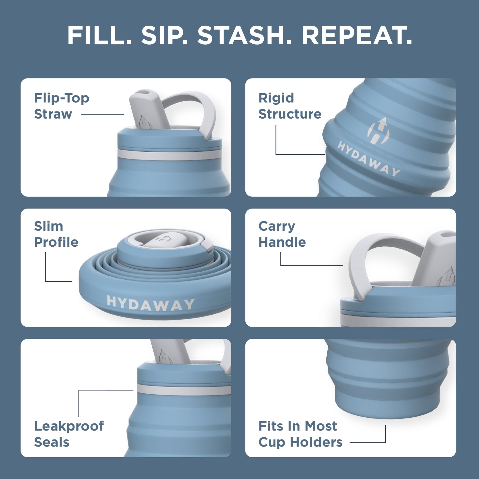 Collapsible Water Bottle | 25oz