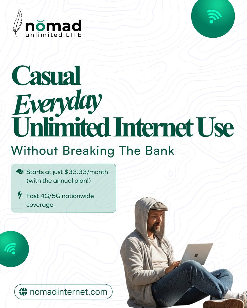 Nomad Internet – Unlimited 4G/5G Mobile Internet Anywhere in the USA