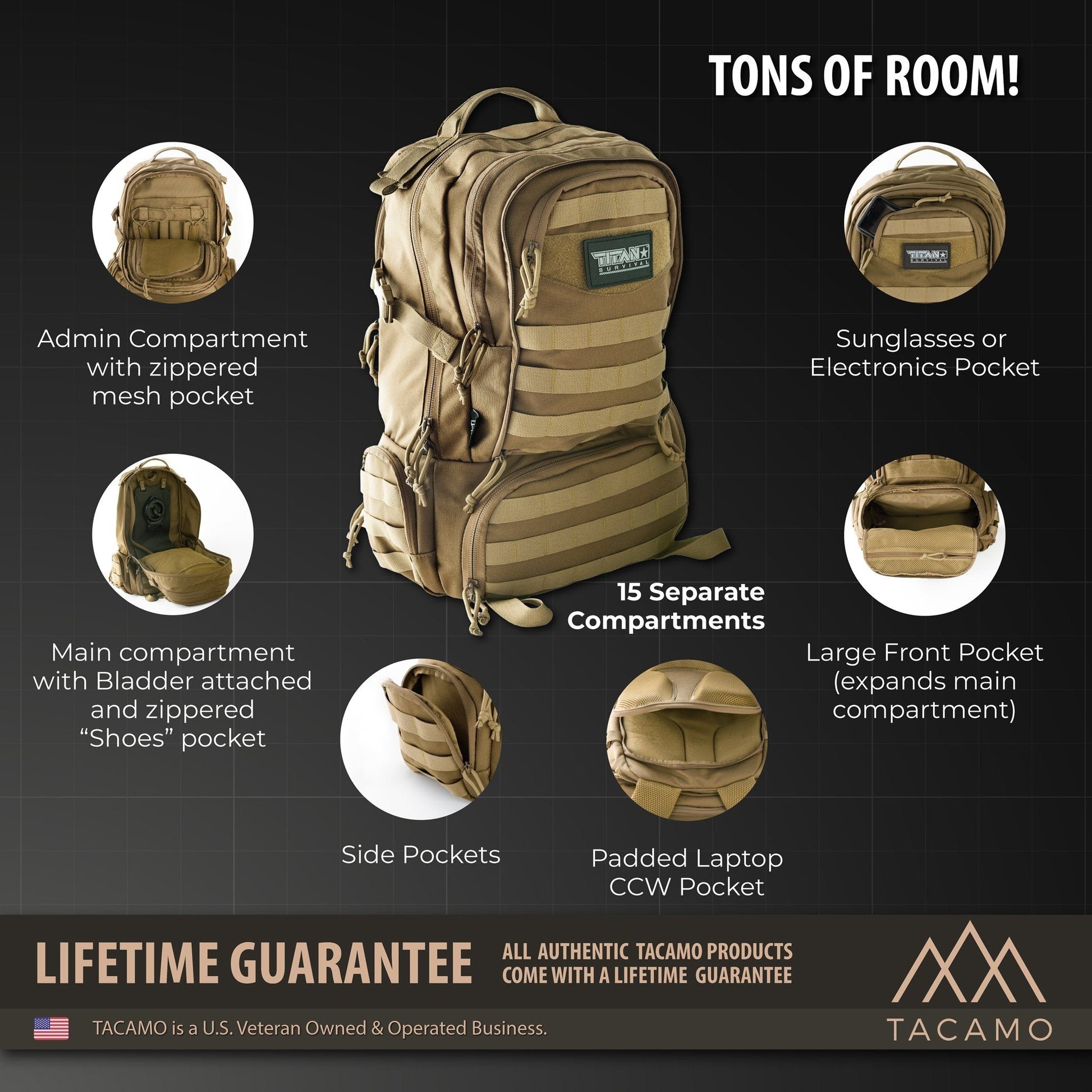 LIQUIDATION! - 50L 72-Hour Tactical Backpack