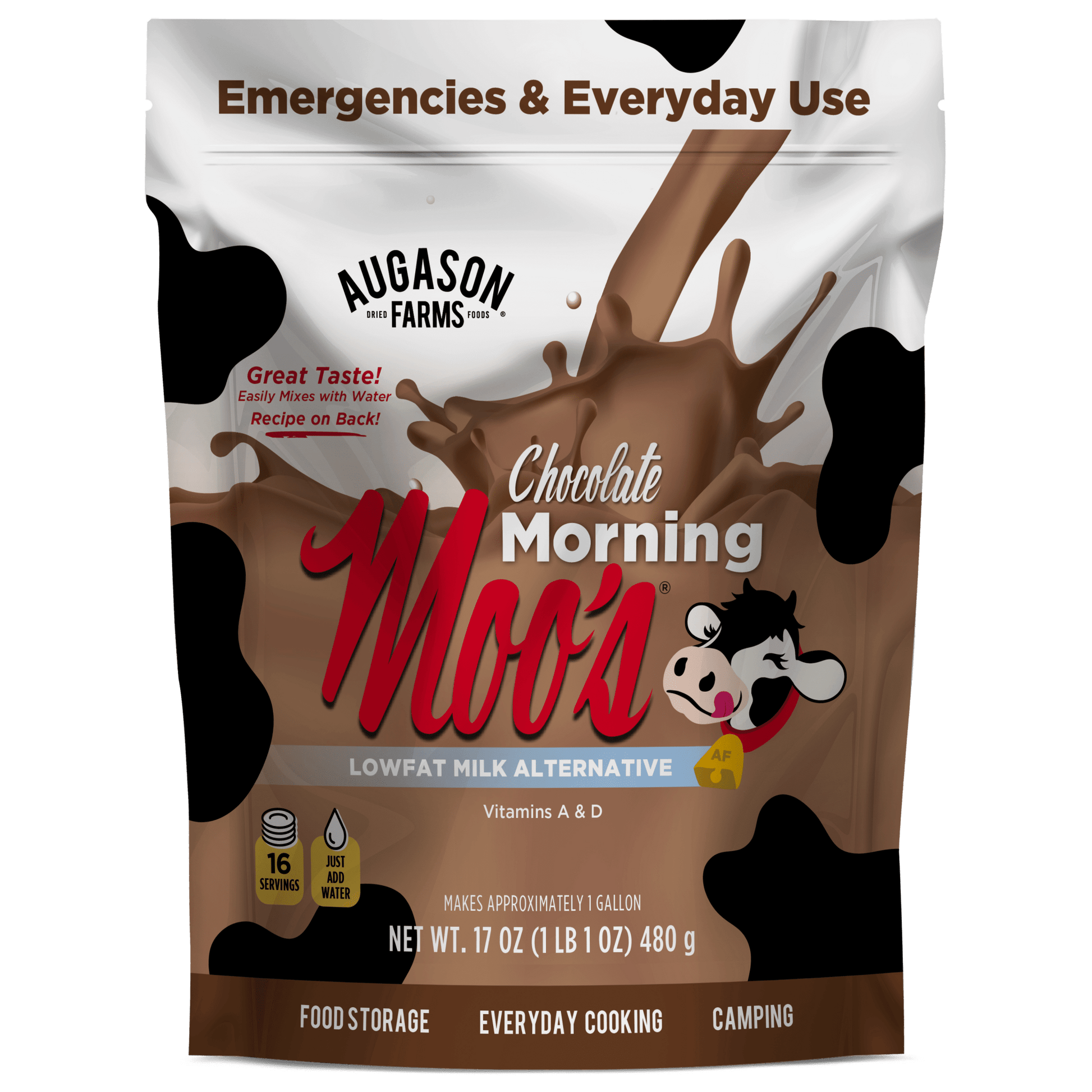 Chocolate Morning Moo's Milk Alternative Pouch, 16 Servings