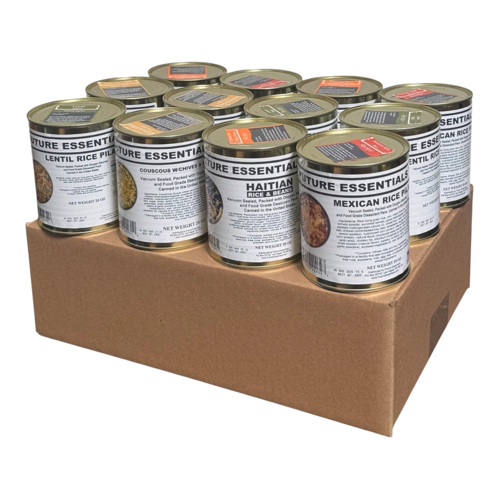 Case (12 Cans) of Future Essentials Canned Rice and Couscous Variety