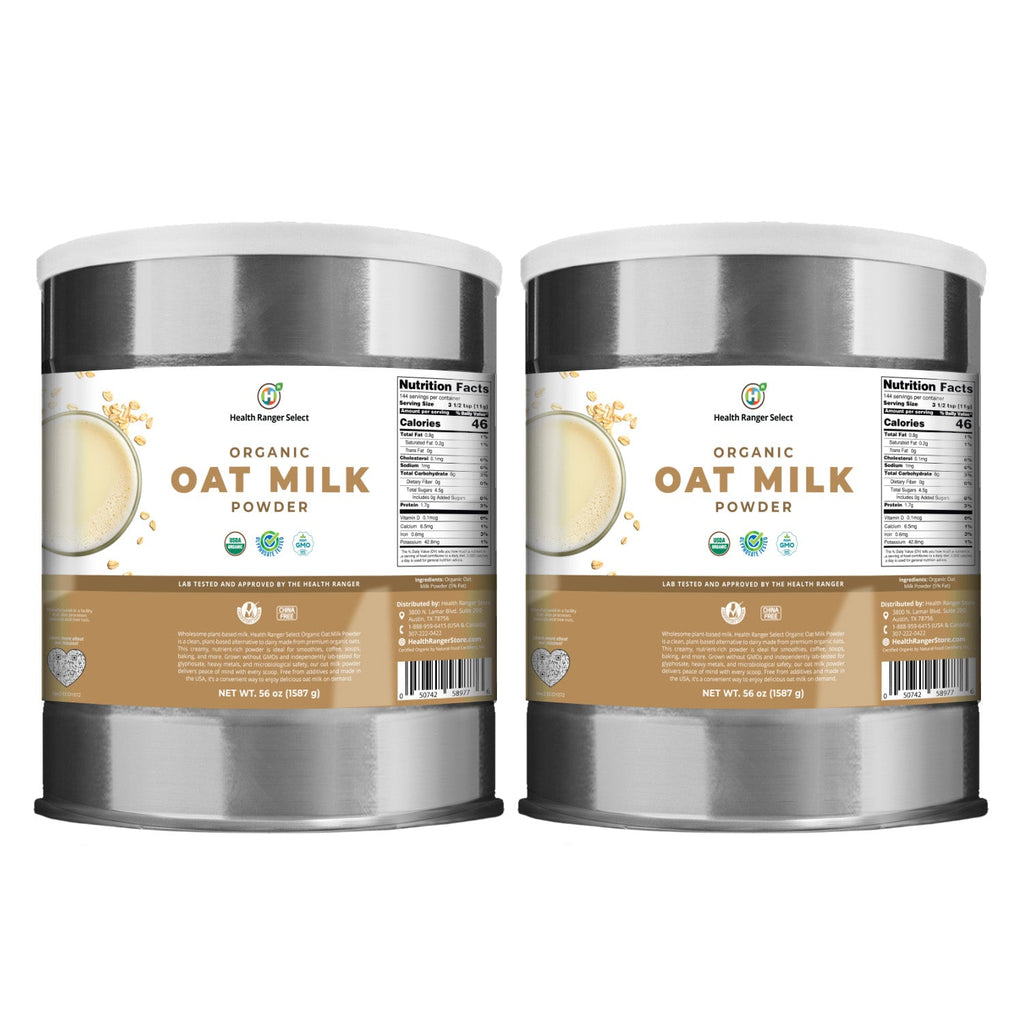 Organic Oat Milk Powder 56 oz (#10 can, 1587 g) (2-Pack)