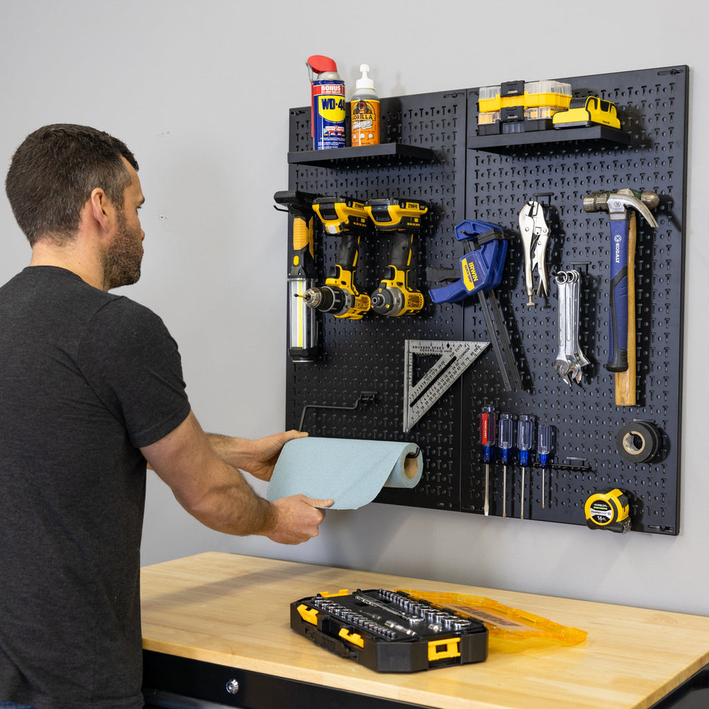 34" x 32" Pegboard | 13 Attachments