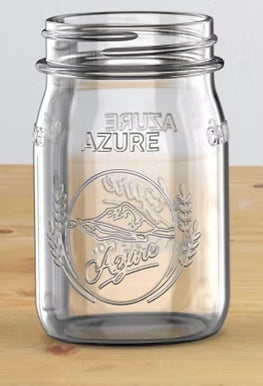 Azure Standard 16oz Regular Mouth Pint Mason Jar