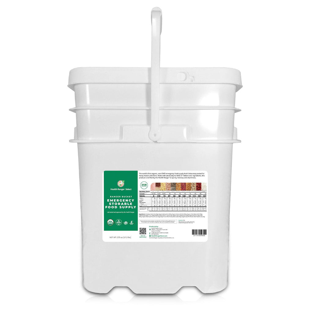 23 Days Food Supply (1 Adult) - (536 Servings) Ranger Bucket Set - Organic Emergency Storable Food Supply (A26 + B19)