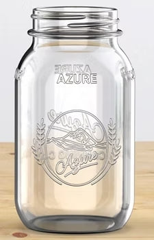 Azure Standard 32oz Regular Mouth Quart Mason Jar