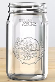 Azure Standard 32oz Wide Mouth Quart Mason Jar