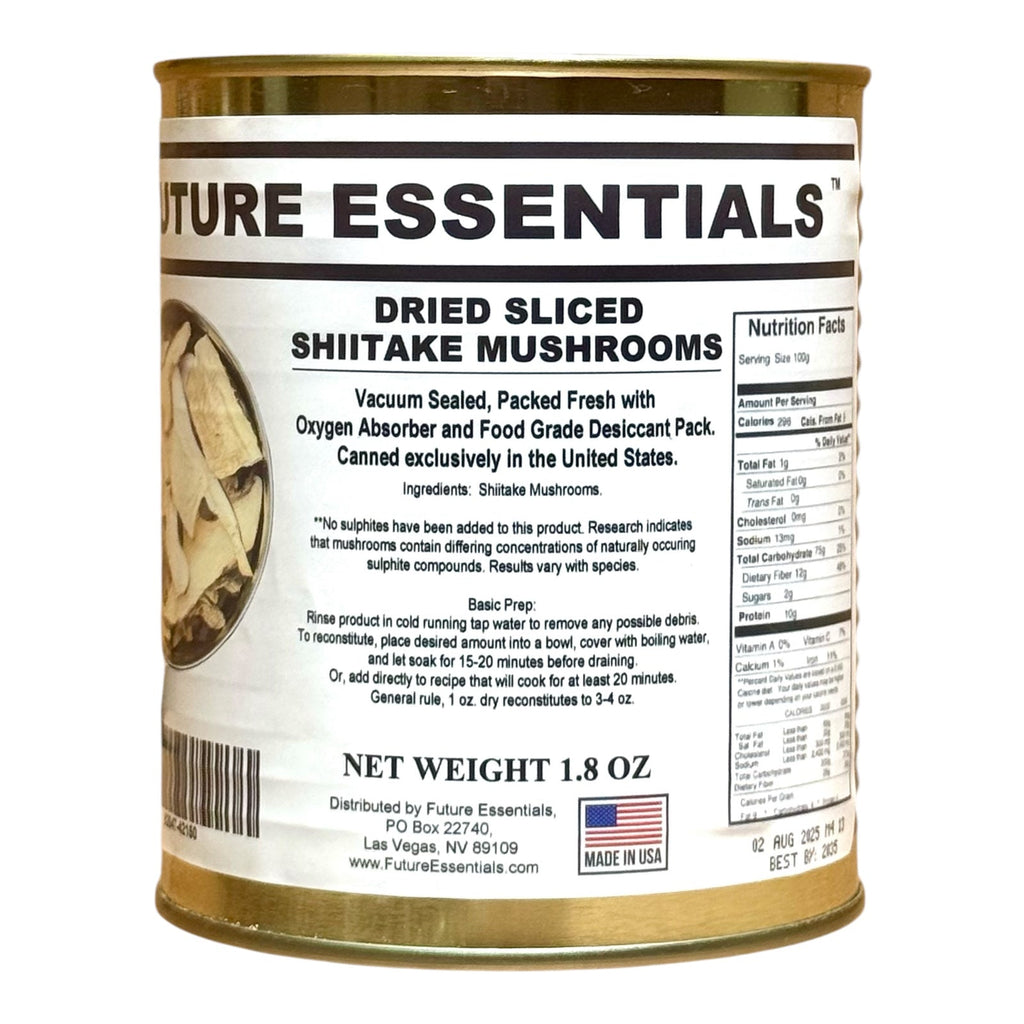Future Essentials Dehydrated Sliced Shiitake Mushrooms