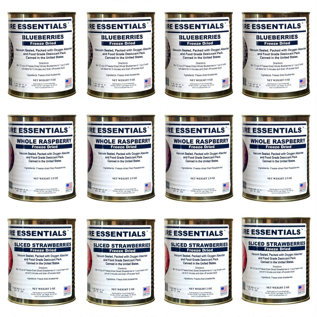 Case (12 Cans) of Future Essentials Freeze Dried Berry Variety