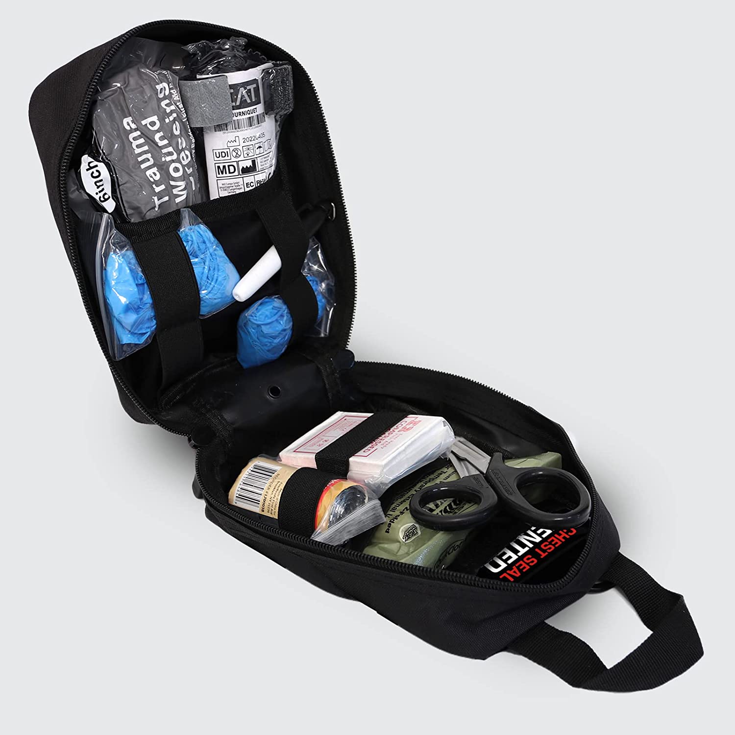 Premium Trauma IFAK Compact Kit with CAT Tourniquet & Chest Seals