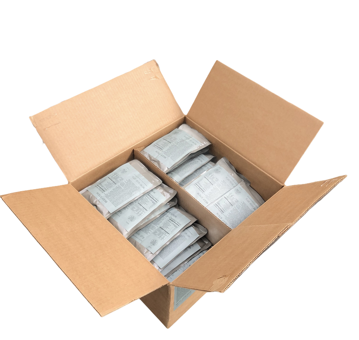 BULK MRE Entree - 72 packs of Beef Stew