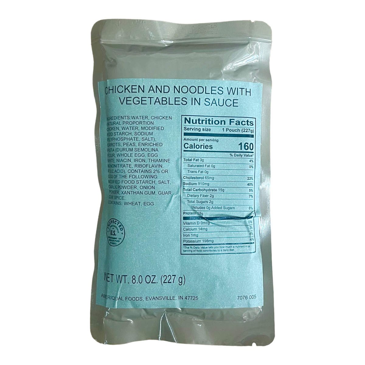 MRE Entree - Chicken Noodle with Vegetables