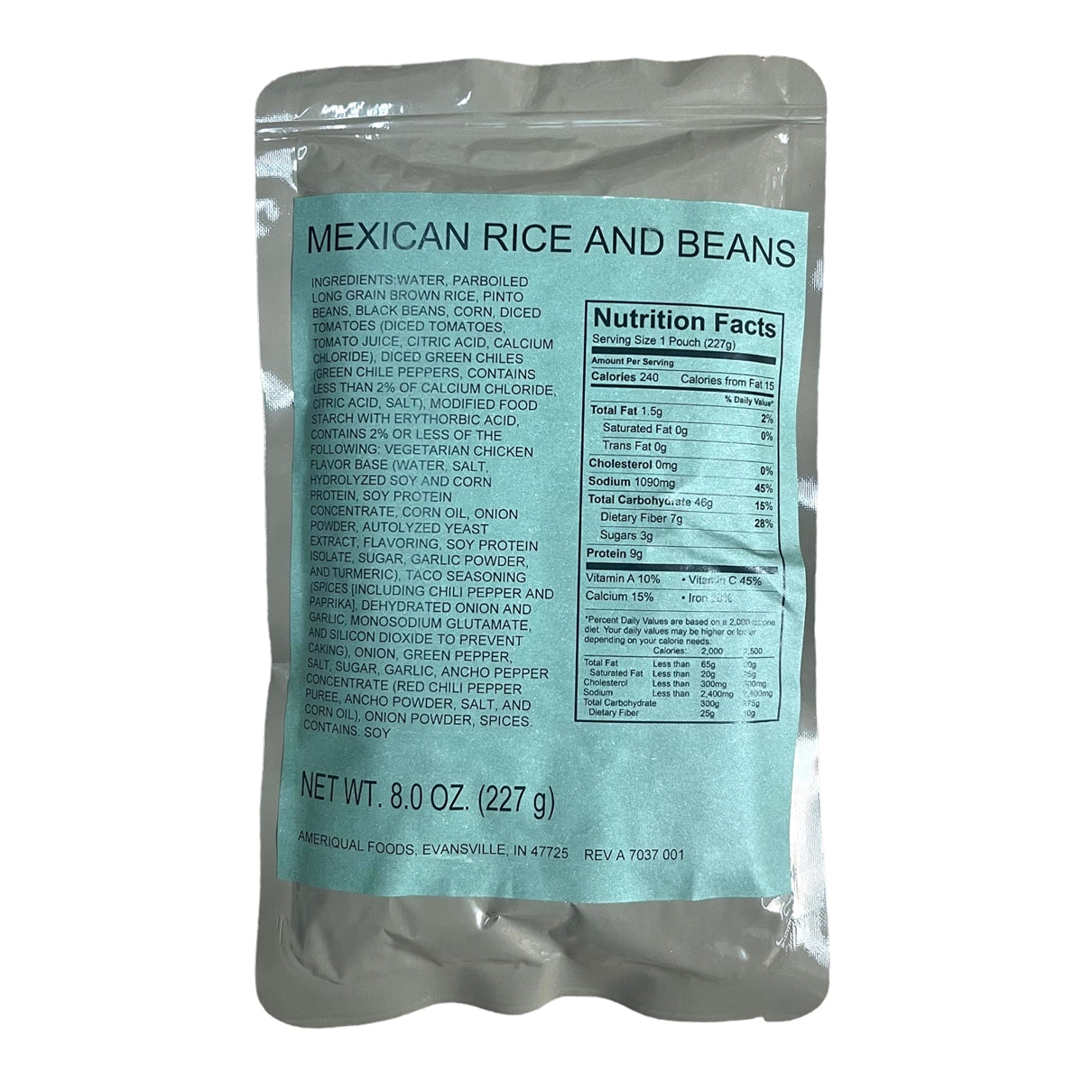 MRE Entree - Mexican Rice and Beans