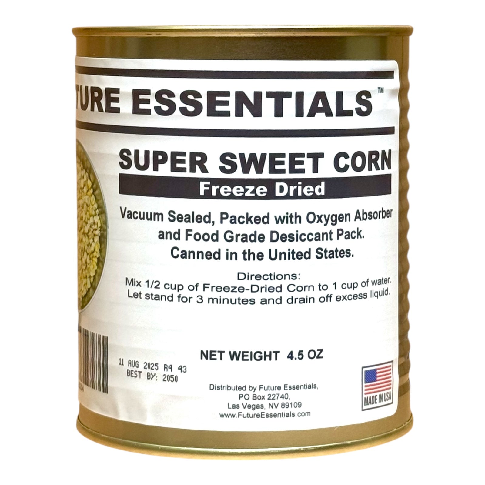 Case (12 Cans) of Future Essentials Freeze Dried Vegetable Variety