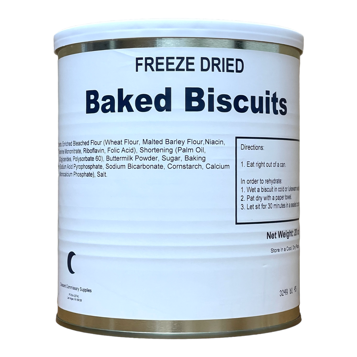 Military Surplus Freeze Dried Baked Biscuits