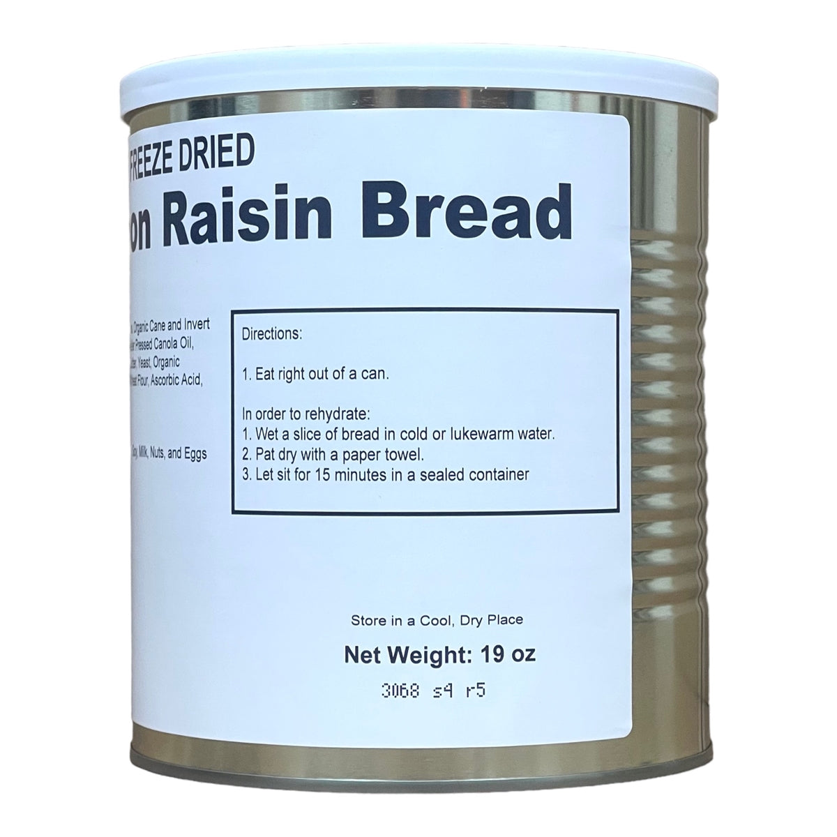 Military Surplus Freeze Dried Cinnamon Raisin Bread