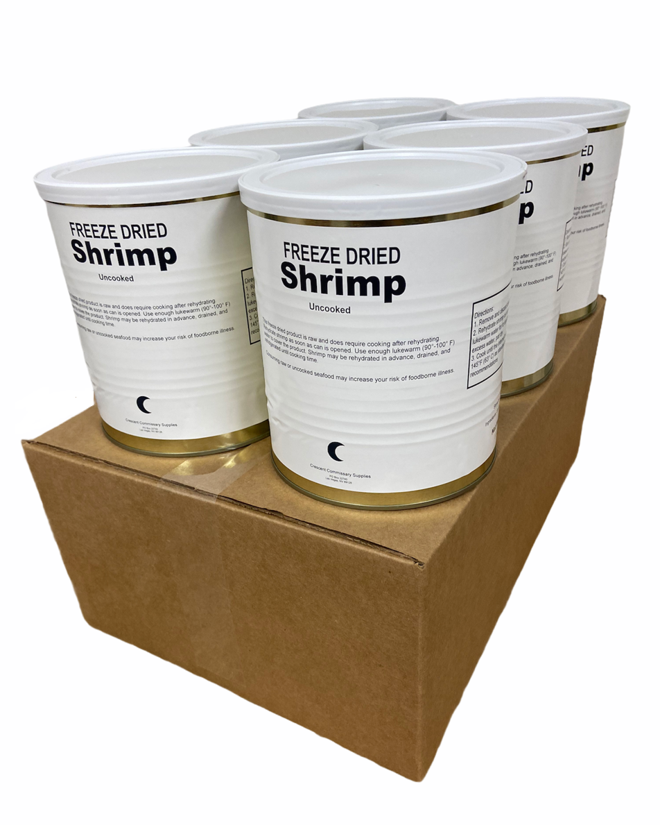 Freeze Dried Uncooked Peeled Shrimp