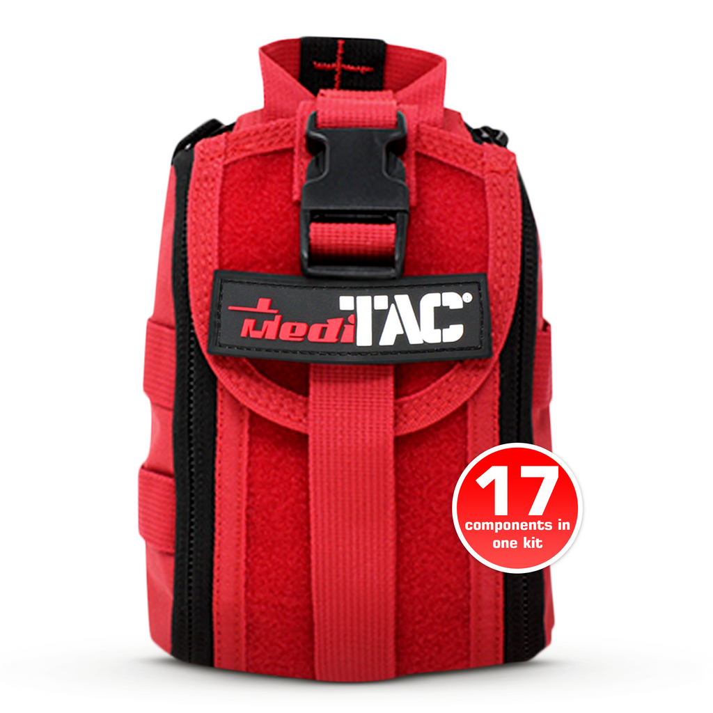 Premium Tactical IFAK Kit w Rip-Away Velcro, SOF Tourniquet & CELOX