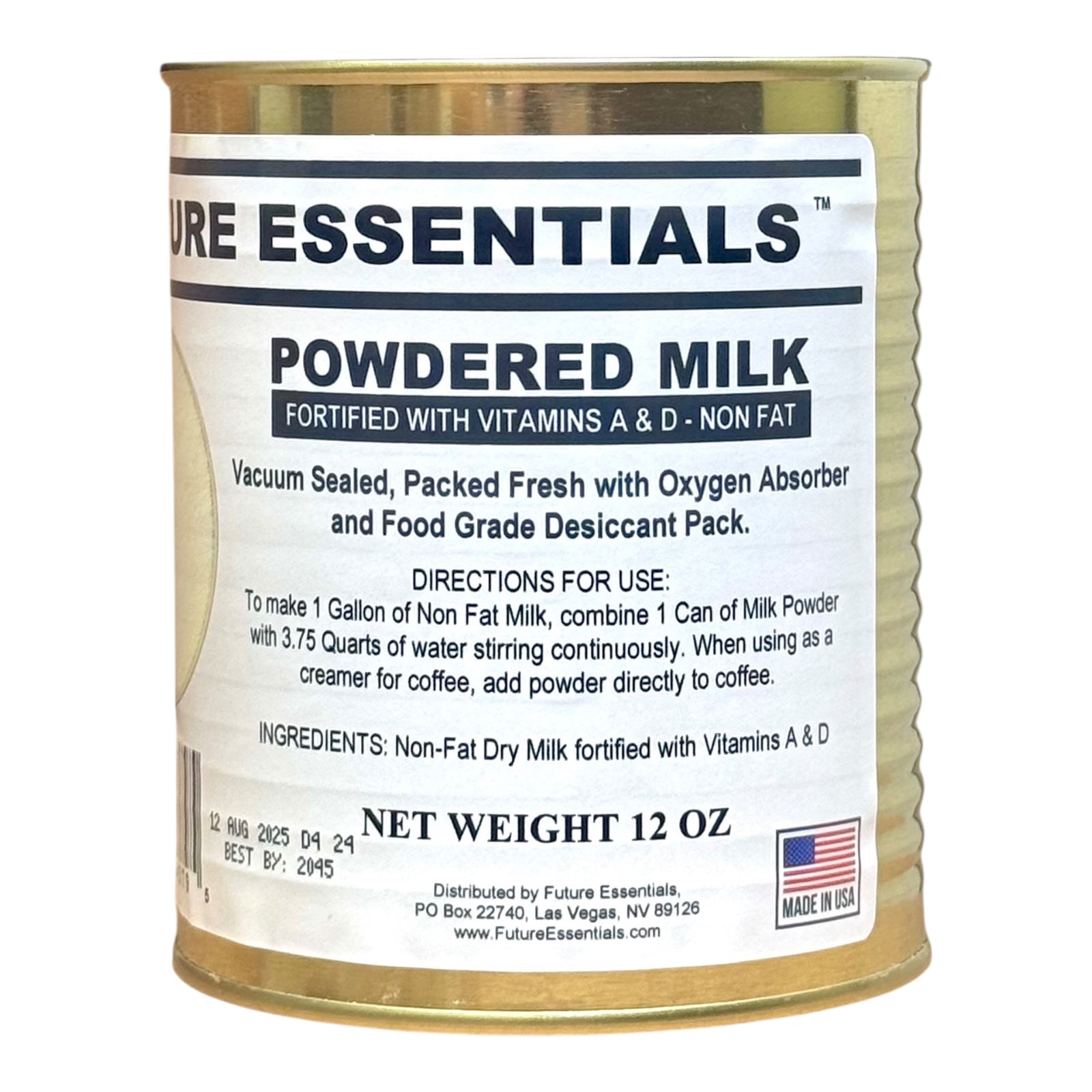 Case (12 Cans) of Future Essentials Canned Breakfast Cold Cereal Variety and Milk