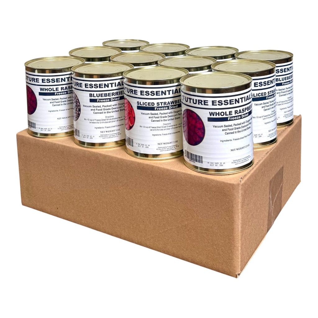Case (12 Cans) of Future Essentials Freeze Dried Berry Variety