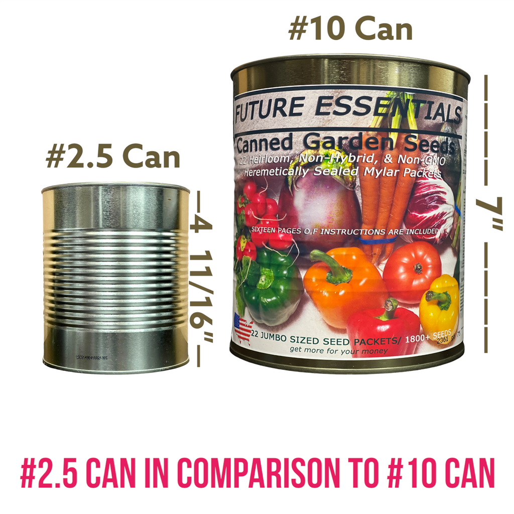 22 Different Heirloom/Non-GMO Canned Vegetable / Garden Seeds for Long Term Storage