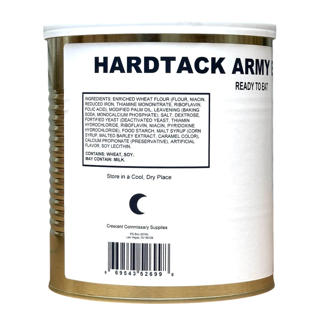 Military Surplus Hardtack Army Bread, Ready to Eat (#10 Can)