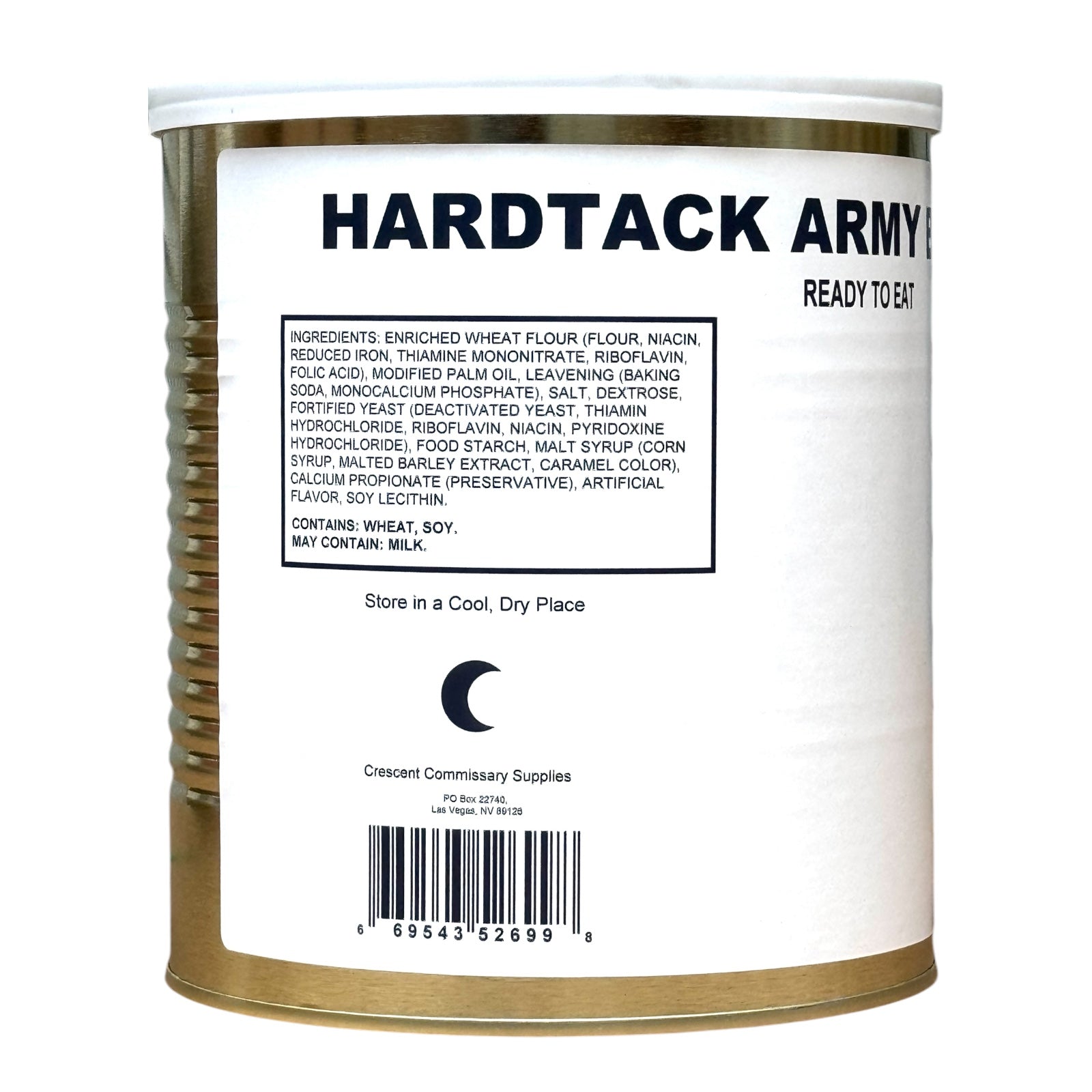 Military Surplus Hardtack Army Bread, Ready to Eat (#10 Can)