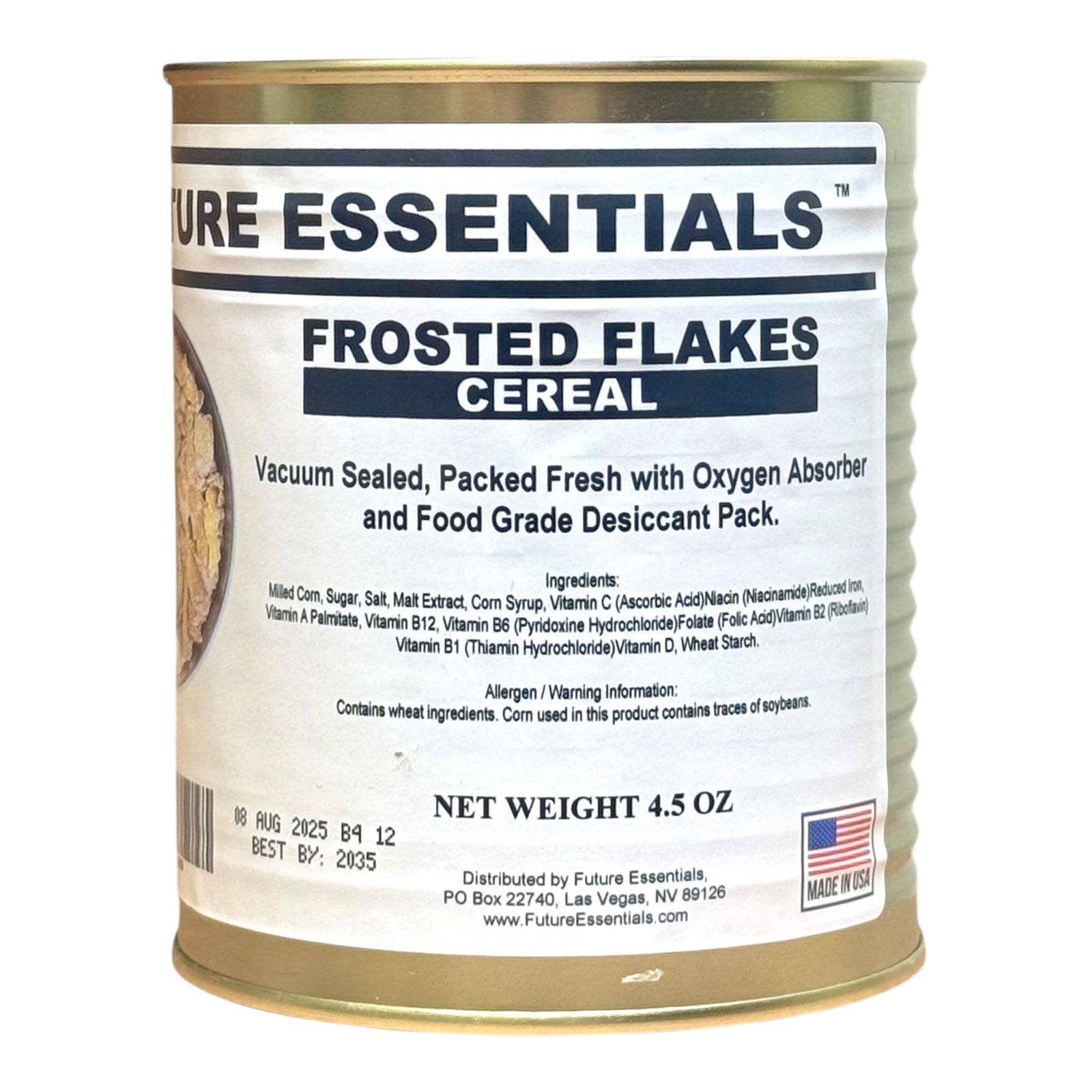 Case (12 Cans) of Future Essentials Canned Breakfast Cold Cereal Variety and Milk