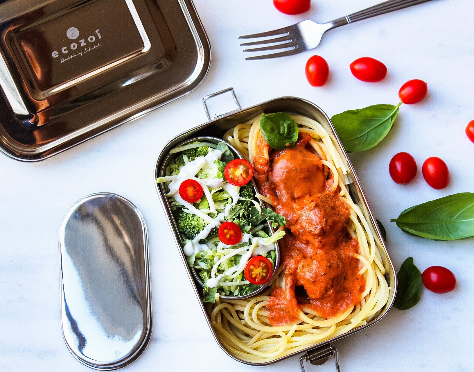 Stainless Steel Lunch Box, 1 Tier Leak Proof, 24 Oz