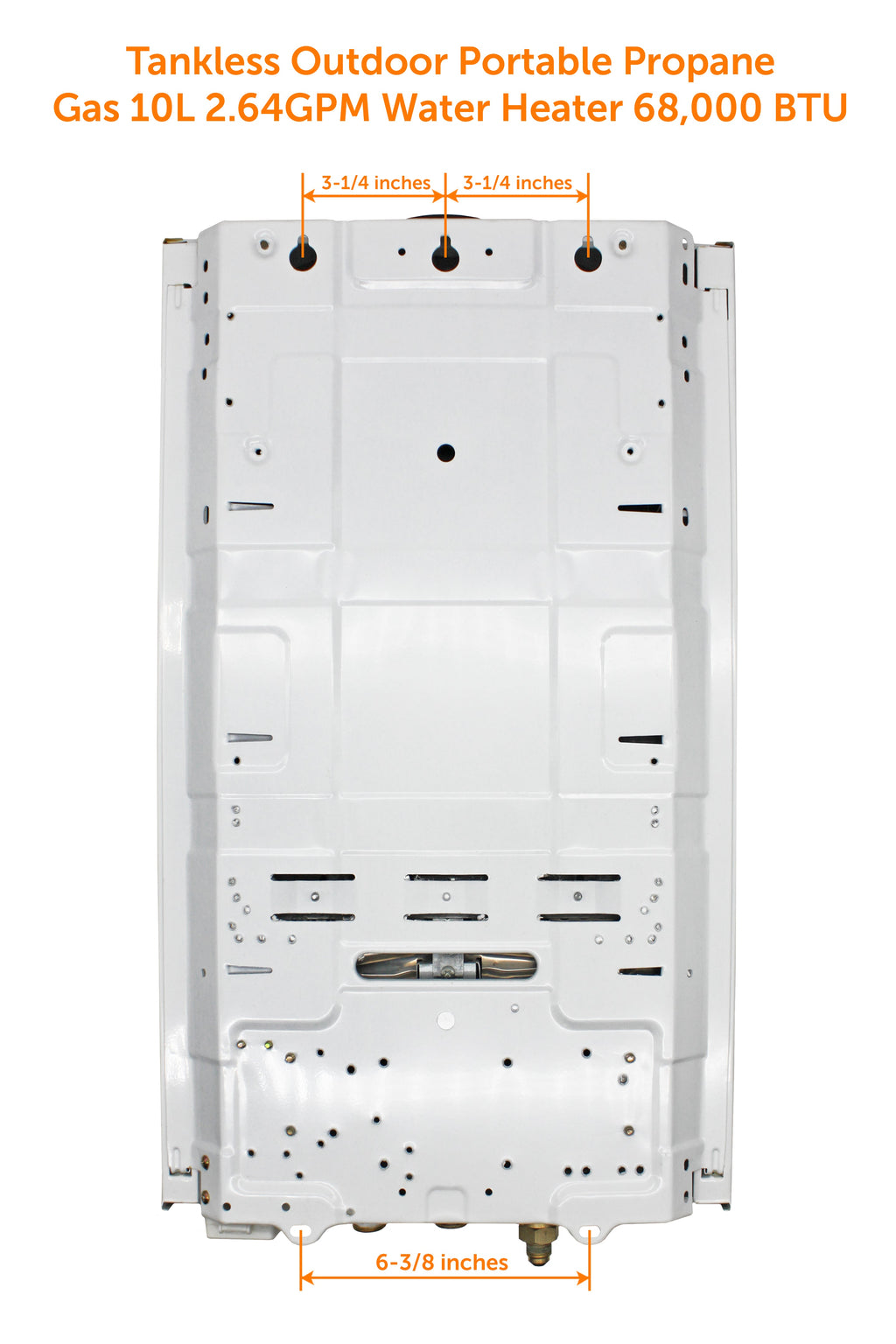 Flame King Tankless Outdoor Portable Camping Hot Shower Propane Gas 10L 2.64GPM Water Heater 68,000 BTU