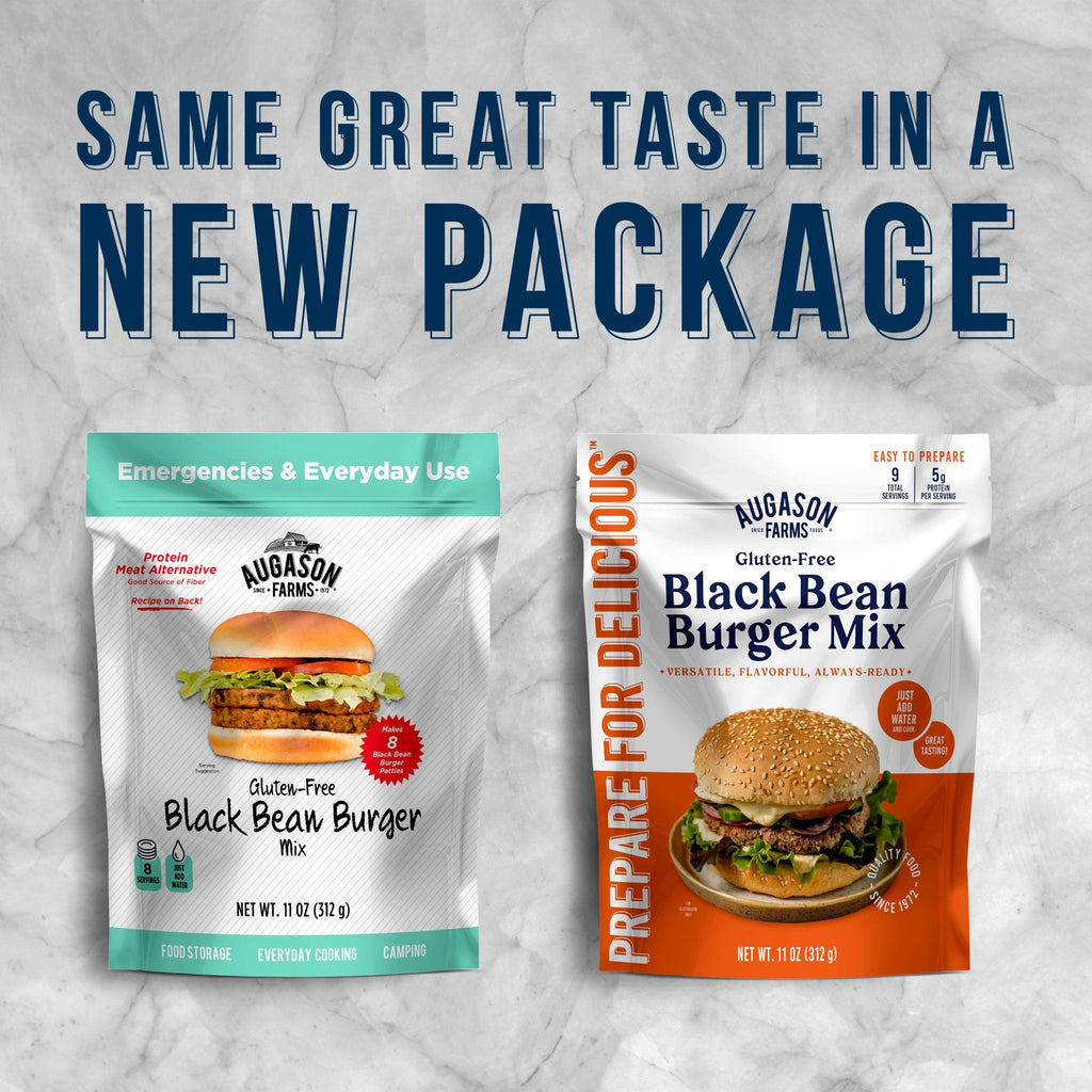 Gluten Free Black Bean Burger Mix Pouch, 9 Servings