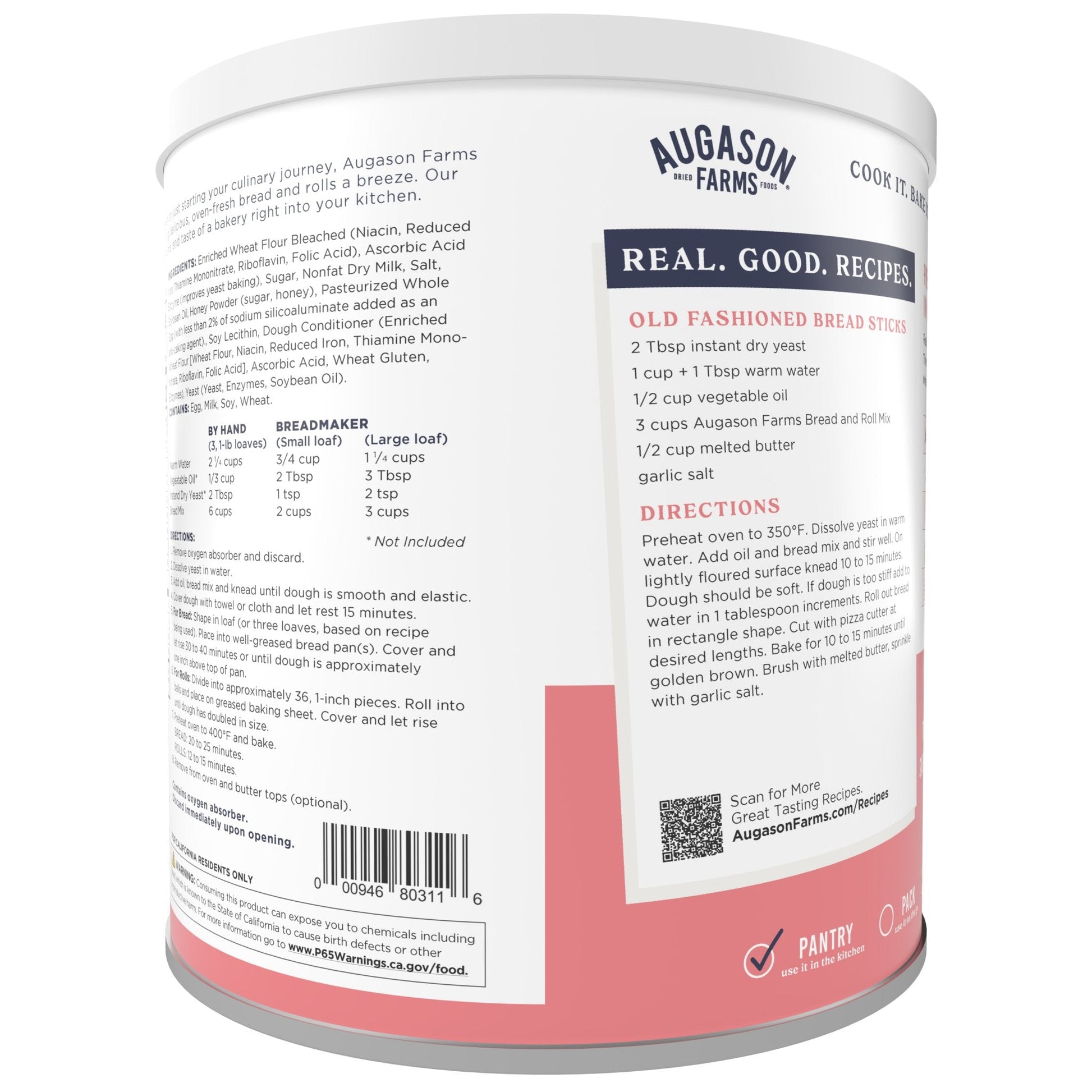 Bread and Roll Mix Can, 48 Servings