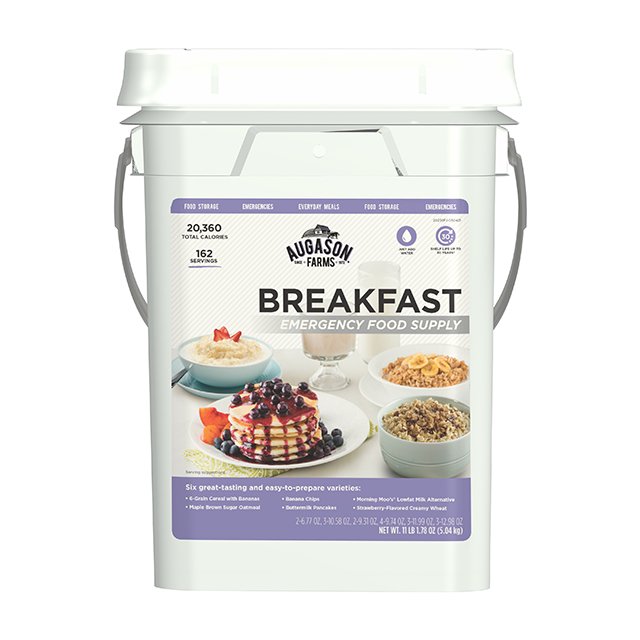 Breakfast Variety Pail, 162 Servings