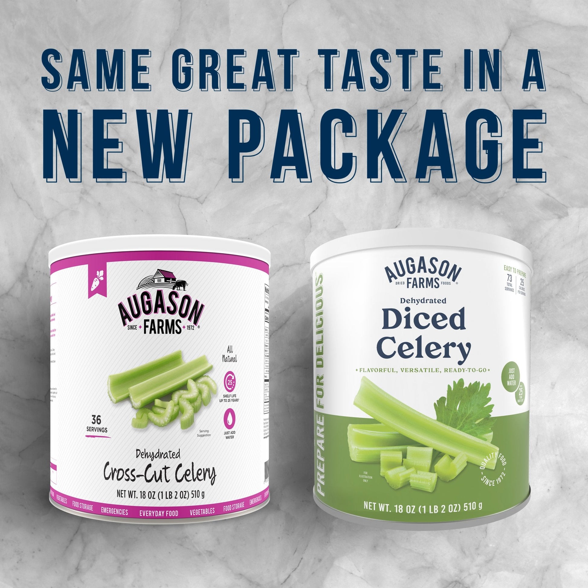 Dehydrated Cross Cut Celery Can, 73 Servings