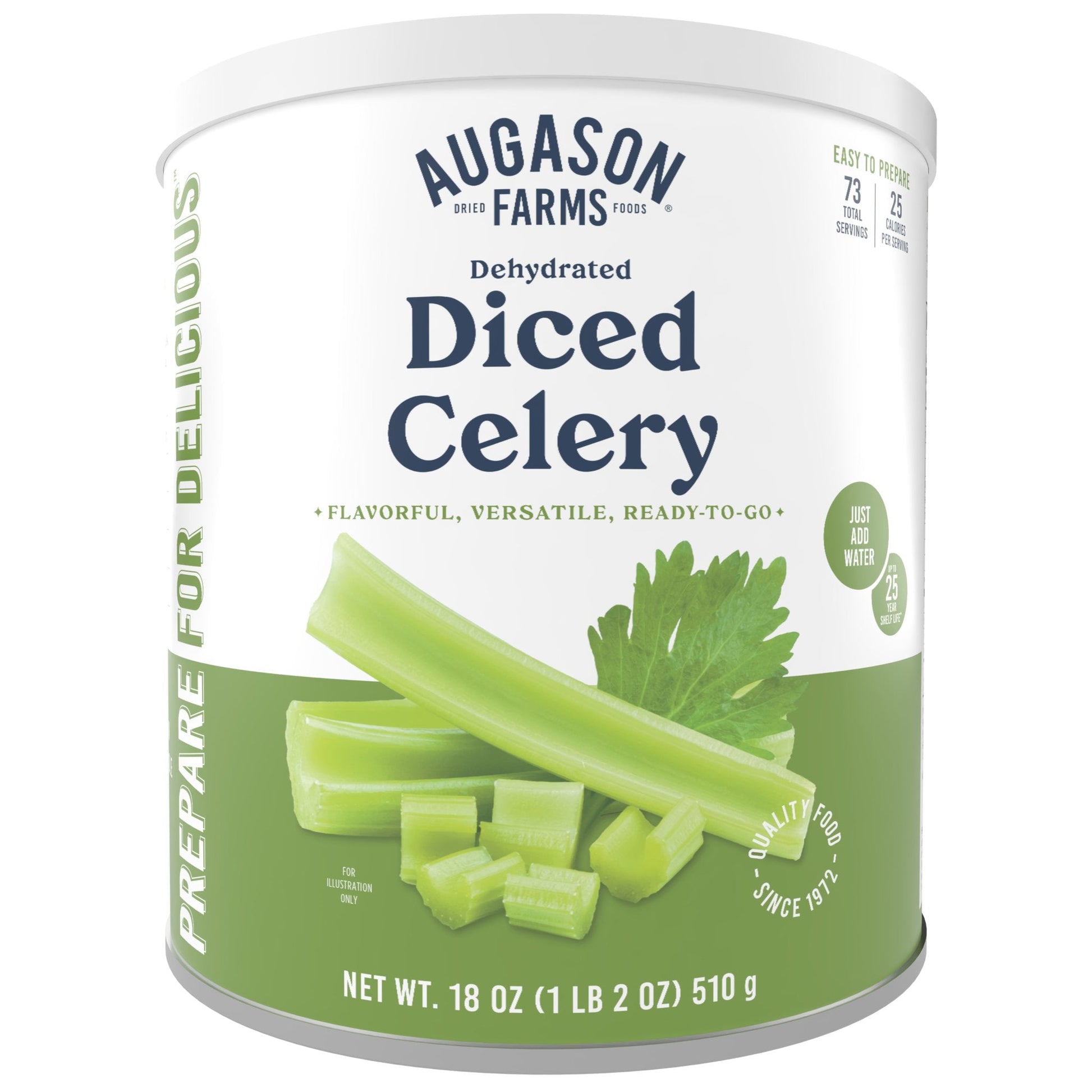 Dehydrated Cross Cut Celery Can, 73 Servings