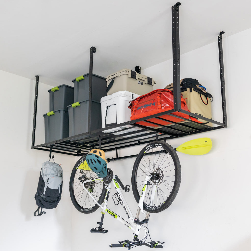 3' x 8' Faber Overhead Garage Storage with Hooks | Holds 700 lbs