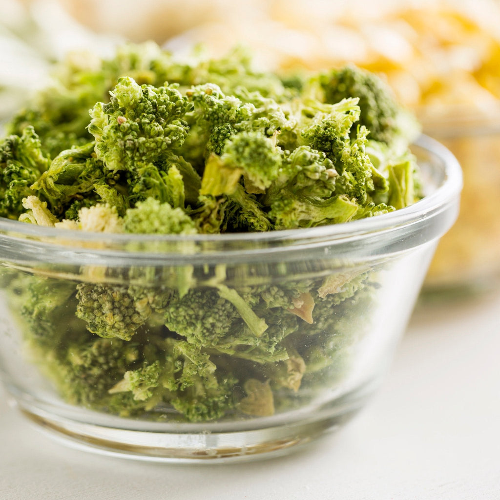 Freeze Dried Broccoli Florets and Stems Can, 34 Servings