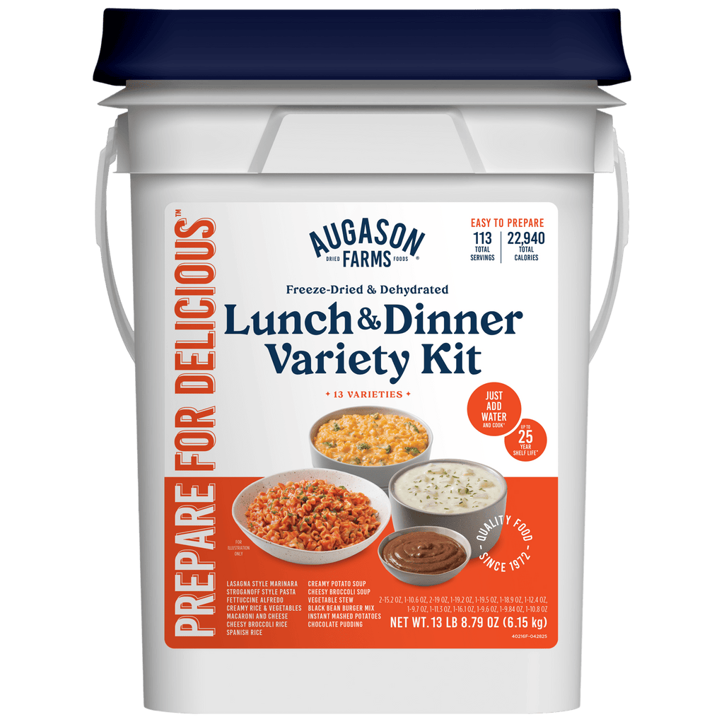 Lunch and Dinner Variety Pail, 122 Servings