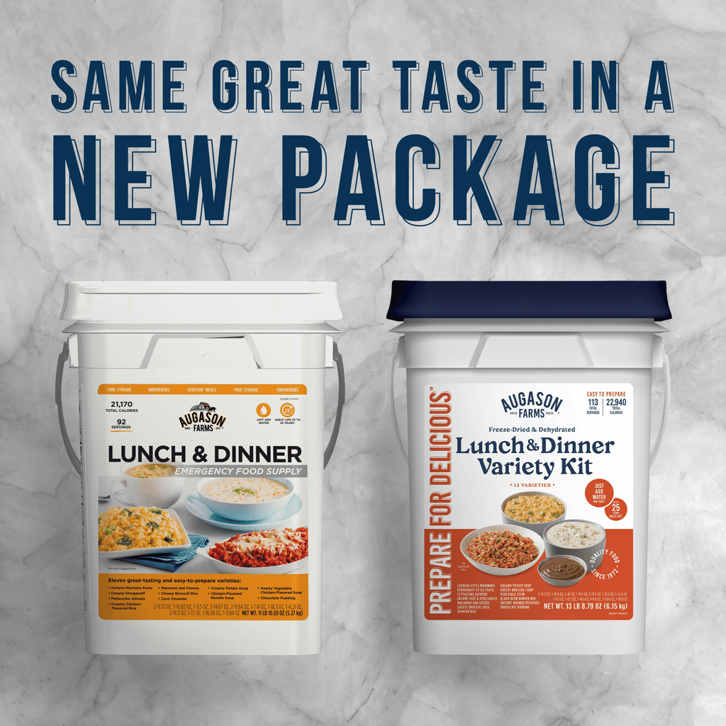 Lunch and Dinner Variety Pail, 122 Servings