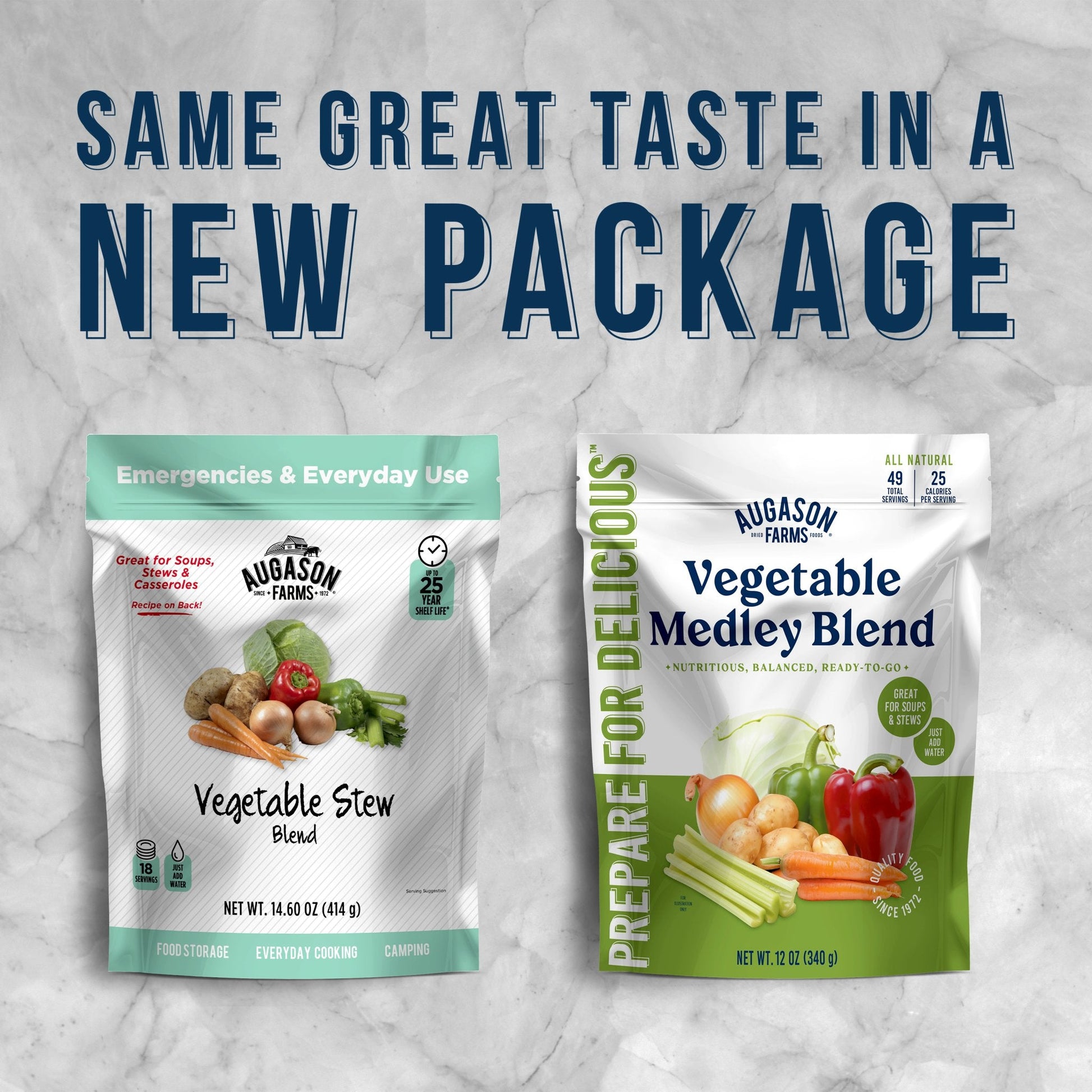 Vegetable Medley Blend Pouch, 49 Servings