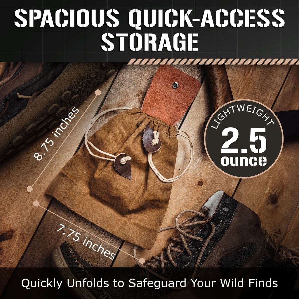 Waxed Canvas Foraging Pouch